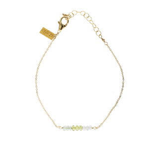 Ombre Bar Bracelet - Aqua Gold Filled