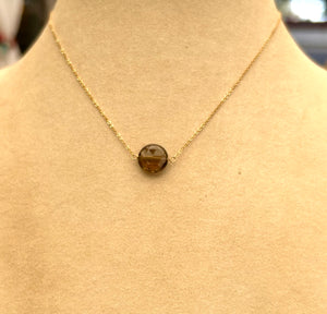 #773 round smoking chain 14” necklace
