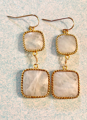 #501 Moonstone Small & Large rope bezeled