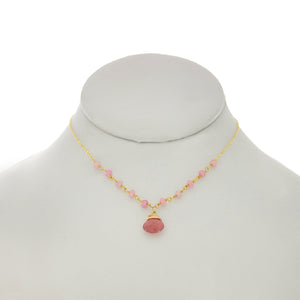 China Rose - Pink Sapphires Necklace