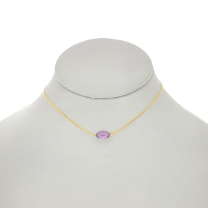 Ultraviolet - Oval Amethyst Necklace