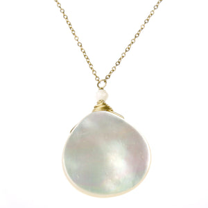Mother of Pearl One Drop Necklace