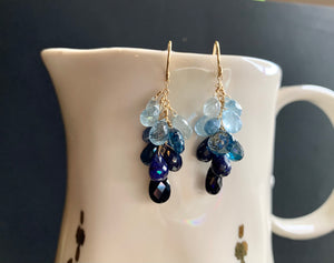 #100 blue black shades drops