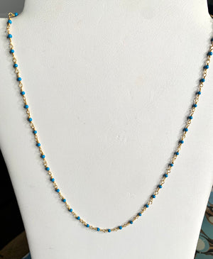 #177 17” turquoise necklace