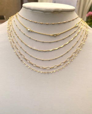#110 dainty gold stack