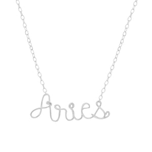 #153 zodiac Aries necklace