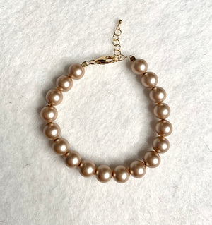 #321 taupe pearls bracelet