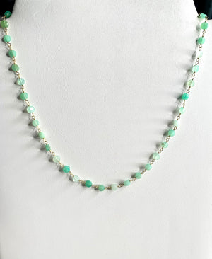 #194 Chrysoprase 15.5” necklace