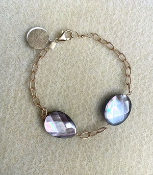 #285 black MOP bracelet