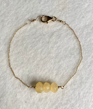 #327 yellow opal bracelet