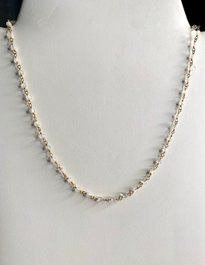 #243 moonstone 16” necklace