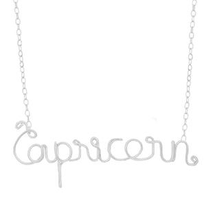 #156 zodiac Capricorn necklace
