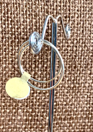 #137 1” silver pop ear