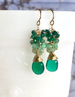 #067 green onyx ombré