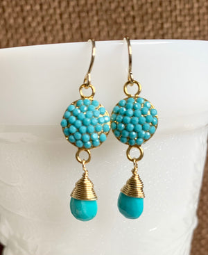 #456 rhinestone drops earrings