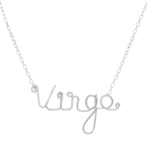 #154 zodiac Virgo necklace