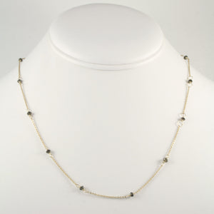 Smoky Topaz Bead Chain Necklace