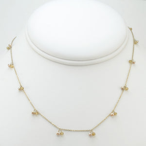 Citrine/ Gold Pearls dangle